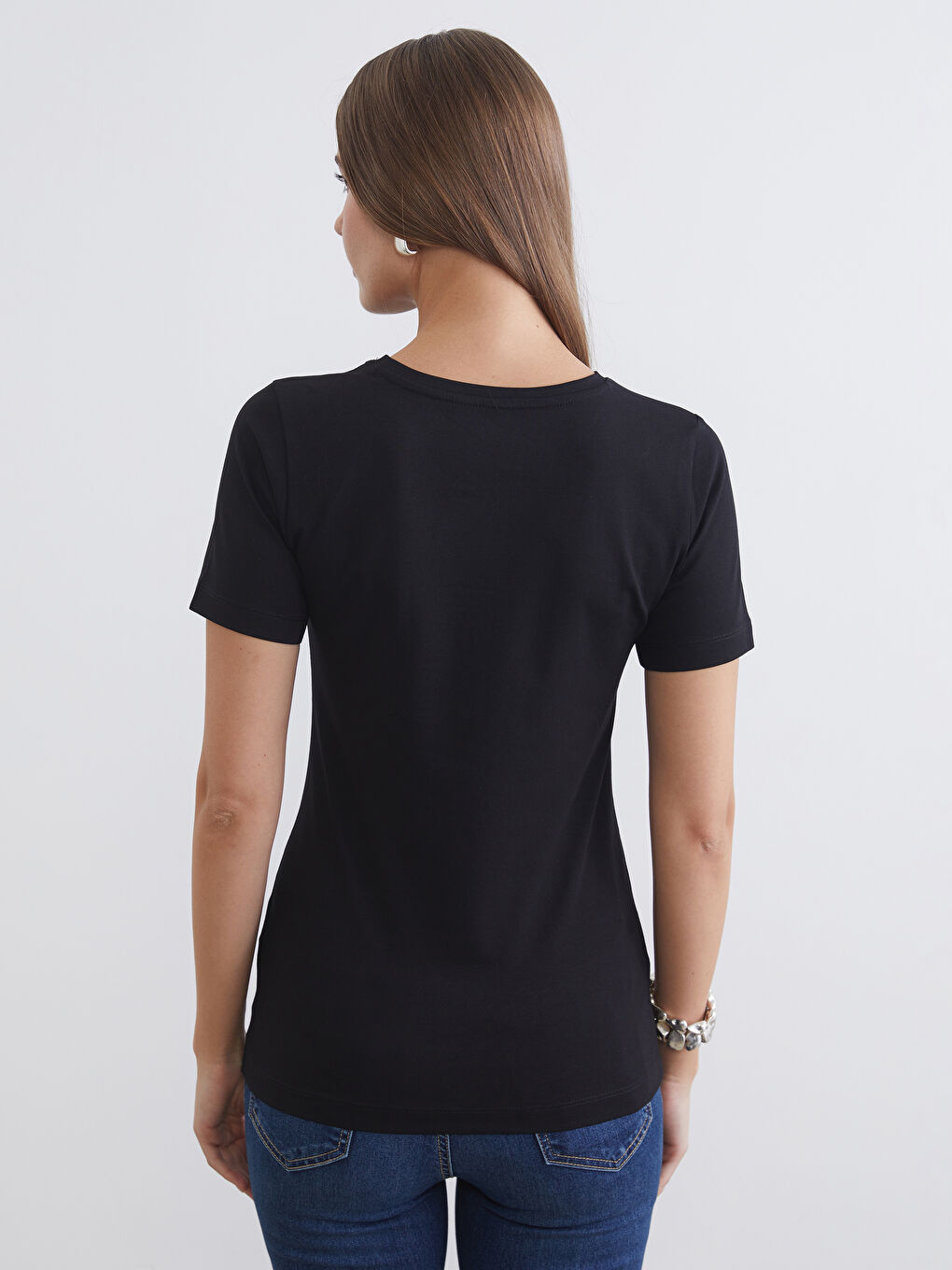 Woman BLACK T-Shirt-3