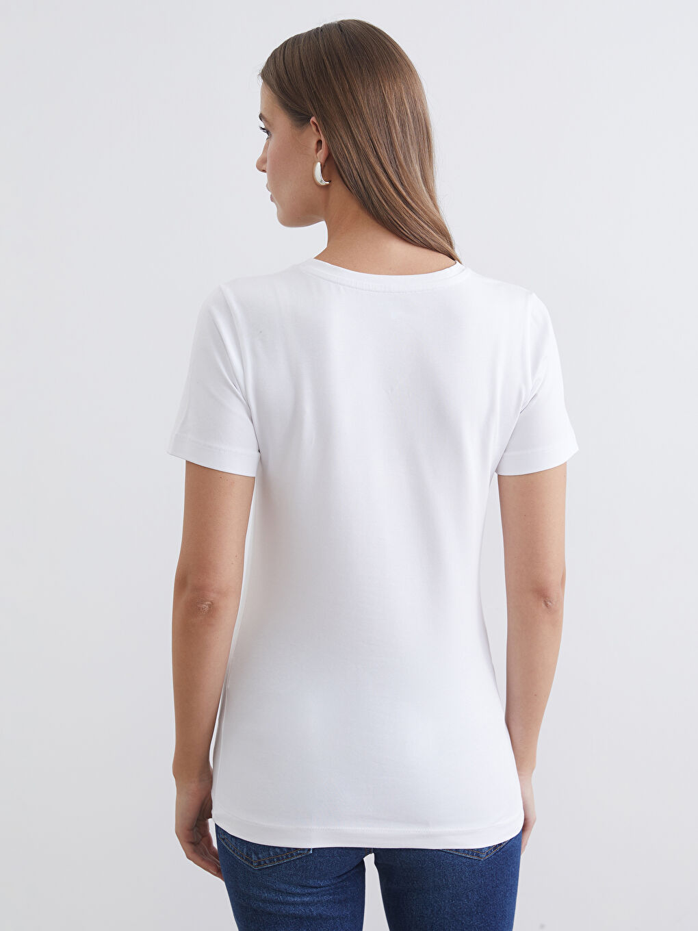 Woman WHITE T-Shirt-3