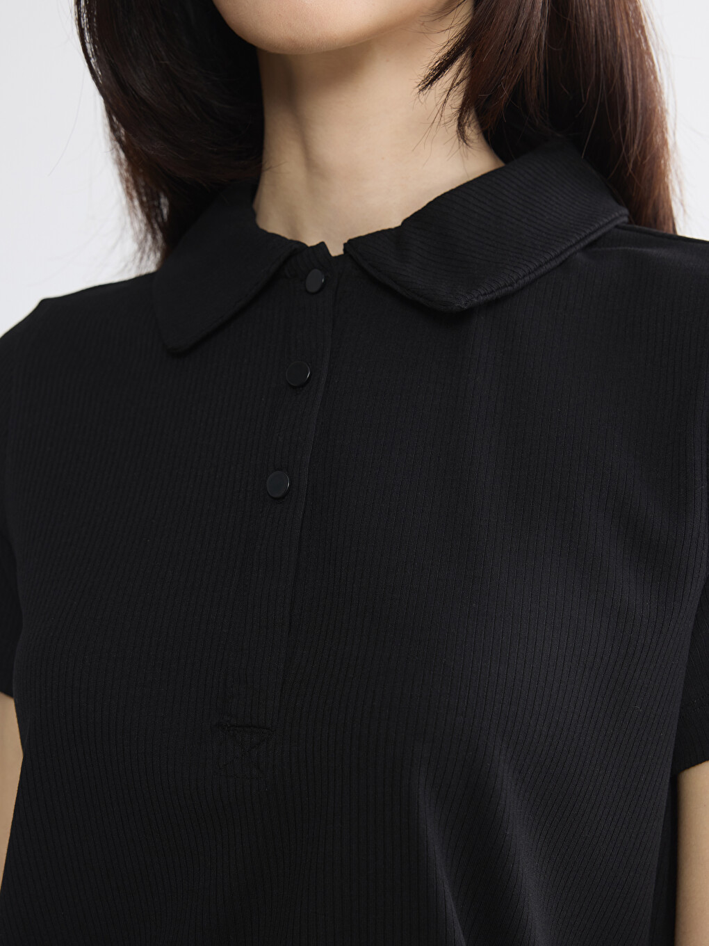 Polo Collar Women's T-Shirt-2