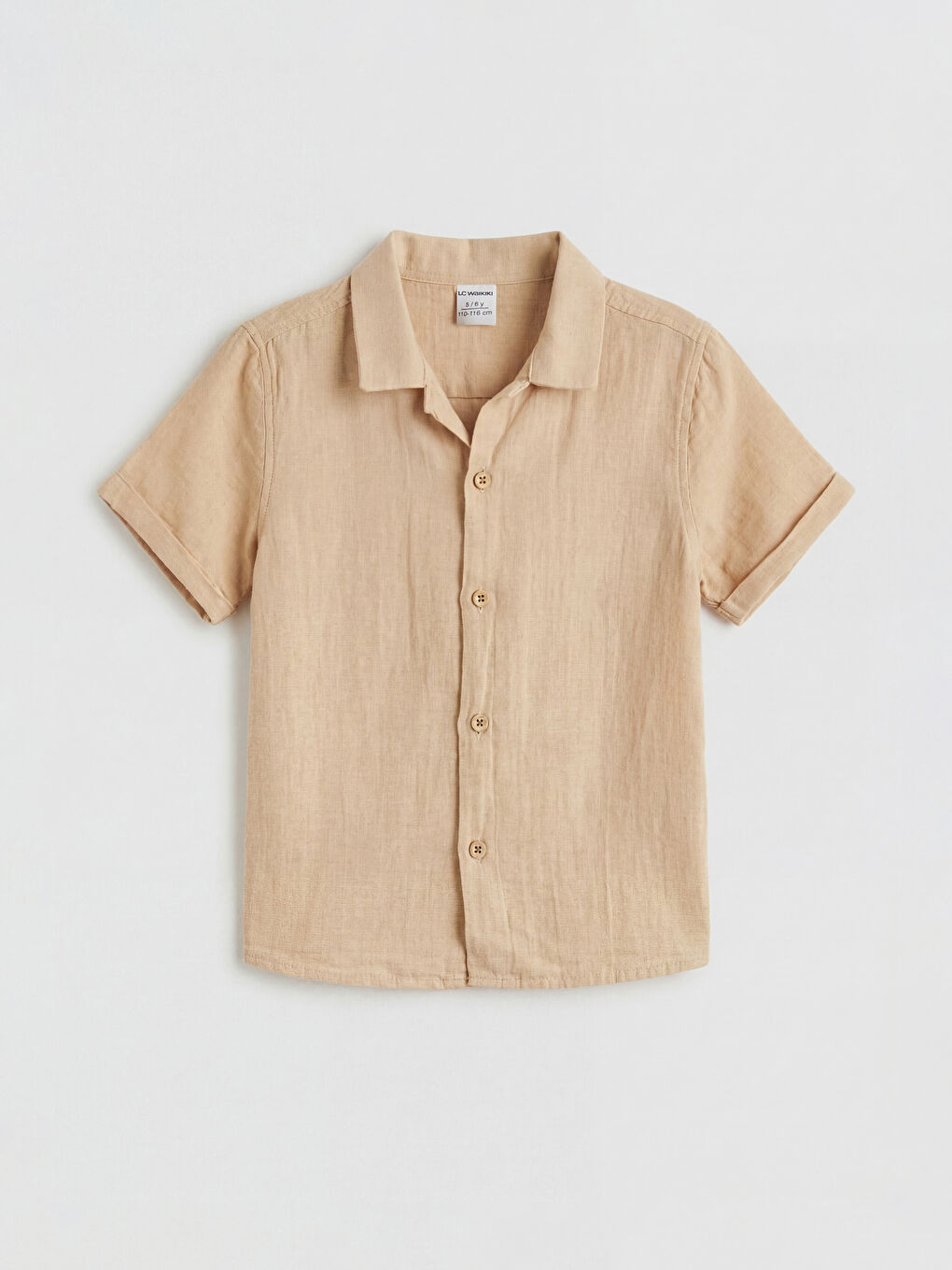 Bej Erkek Çocuk Gömlek