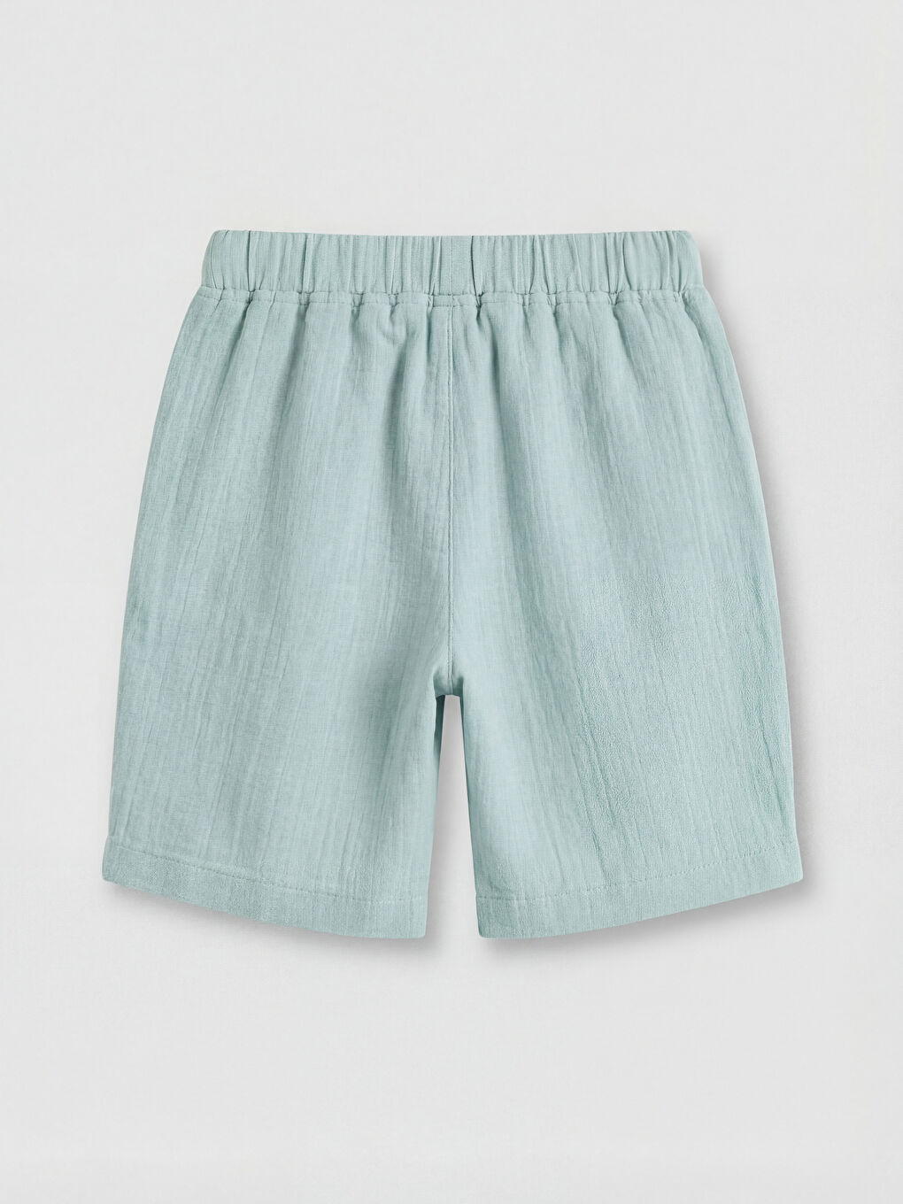 Mavi Dokulu Erkek Çocuk Müslin Şort-1