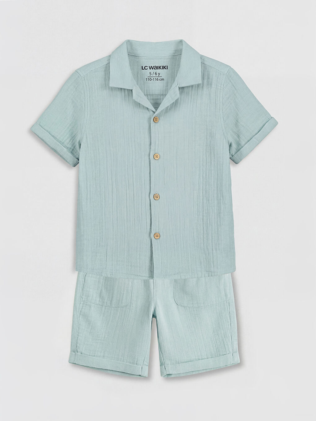 Mavi Erkek Çocuk Gömlek ve Şort