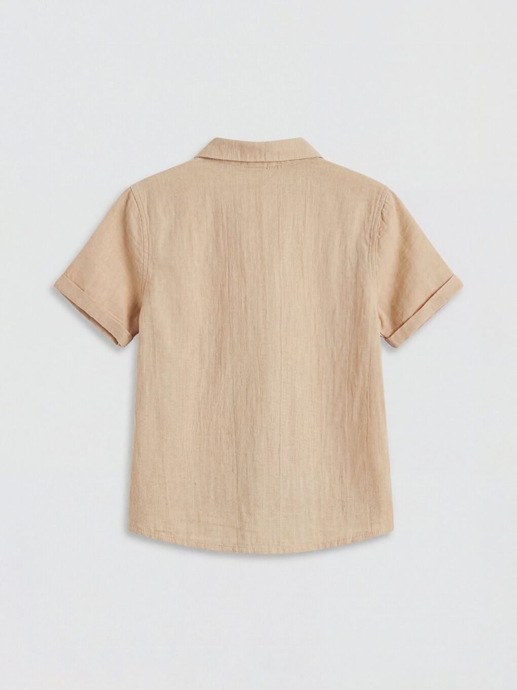 Bej Erkek Çocuk Gömlek ve Şort-2