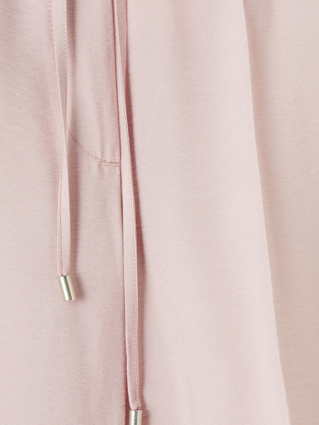 Pembe Beli Lastikli Havuç Kesim Kadın Pantolon-2