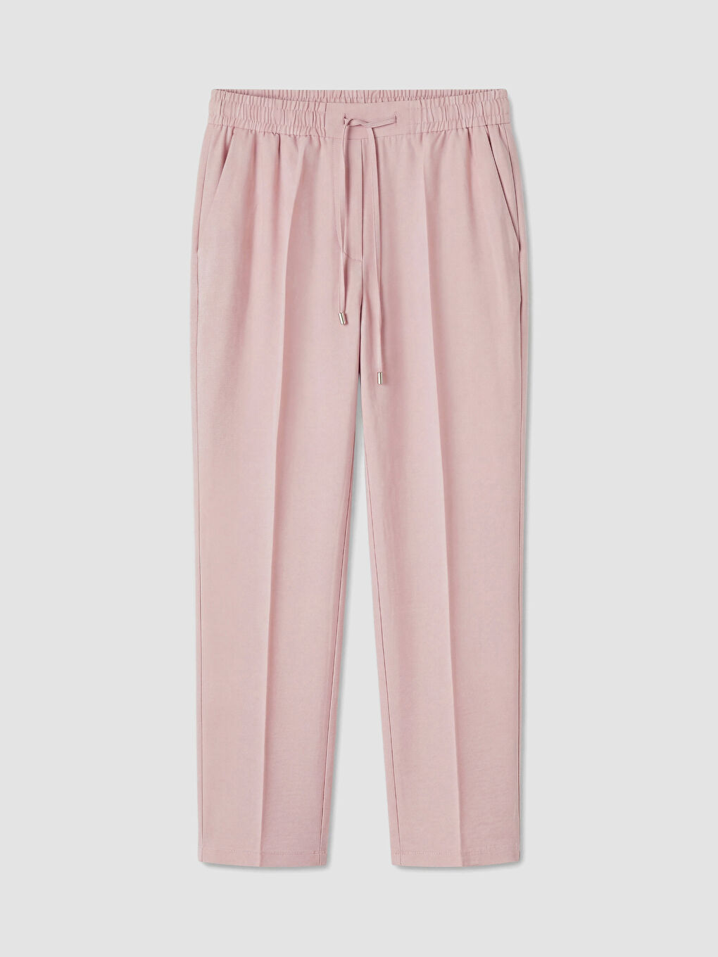 Elastic Waist Carrot Fit Women's Trousers