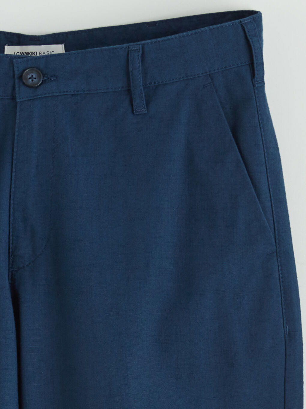 Lacivert Standart Kalıp Erkek Chino Pantolon-5