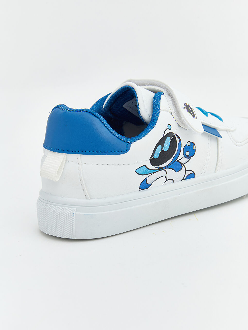 Beyaz Bağcık ve Cırt Cırtlı Erkek Bebek Spor Ayakkabı-4