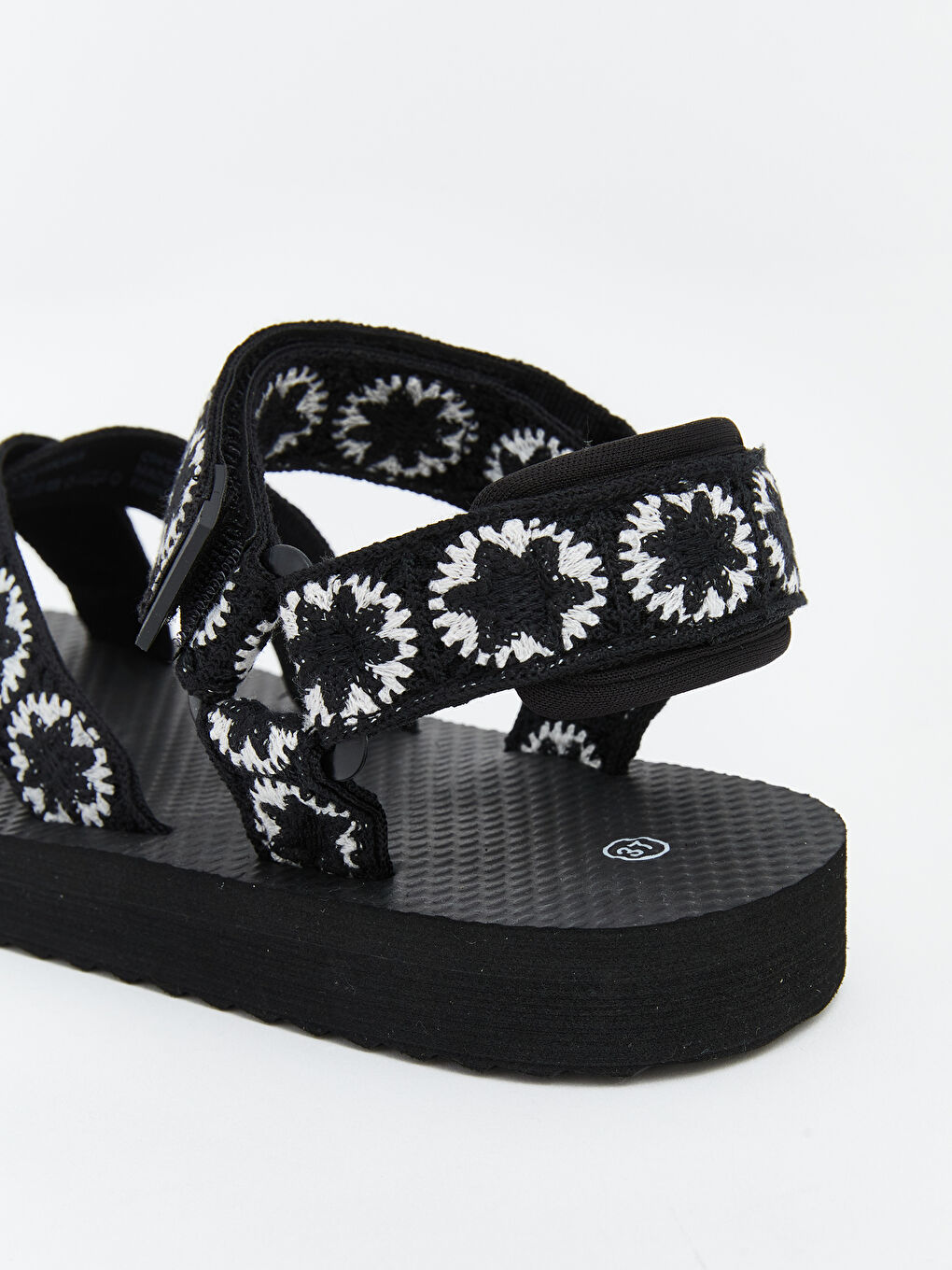 Момиче Черно Сандали-4