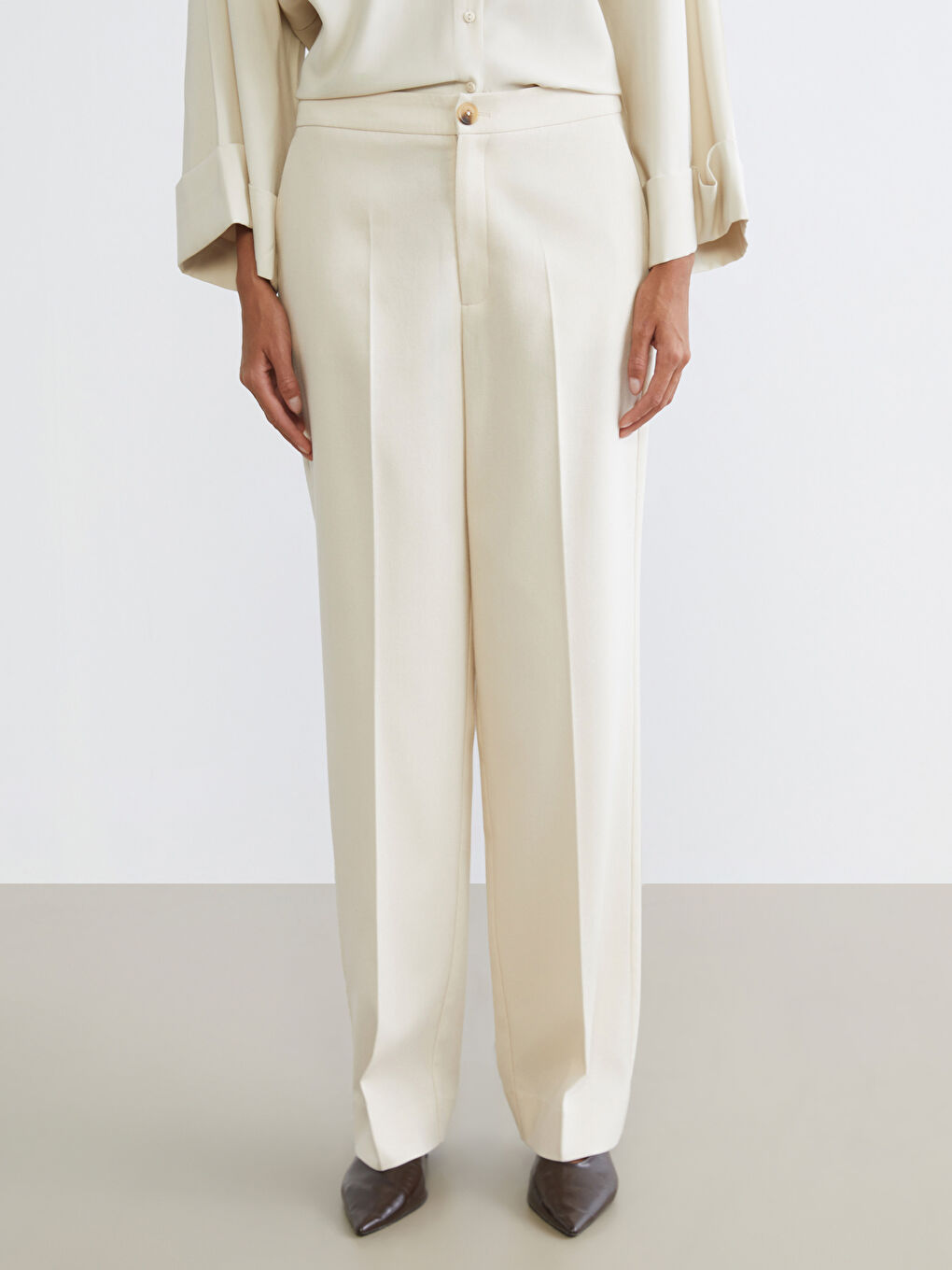 Pantalon BEIGE Femme-1