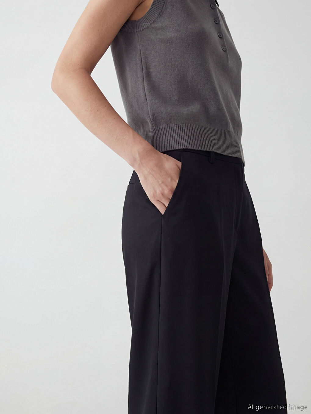 Wide Leg Women's Jeans-2