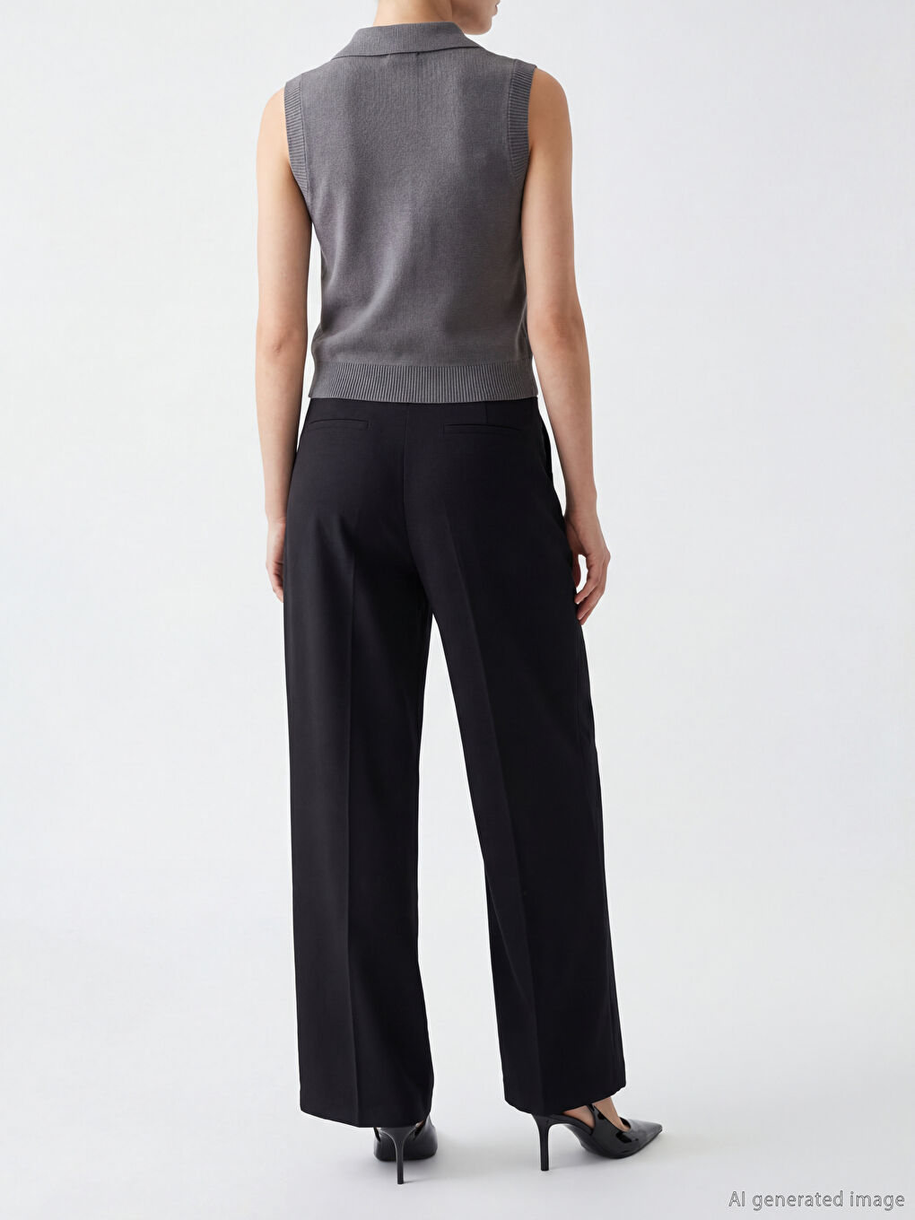 Wide Leg Women's Jeans-3