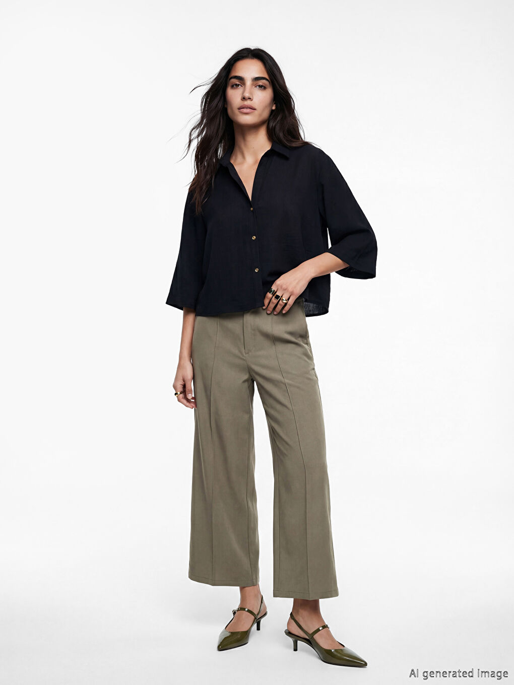 Дънки с широк крачол за жени