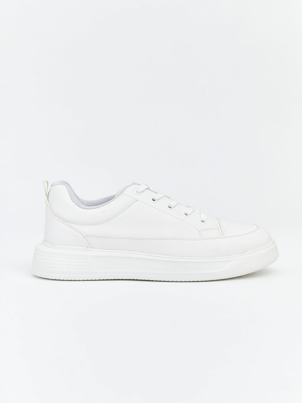 Beyaz Bağcıklı Erkek Spor Ayakkabı-1