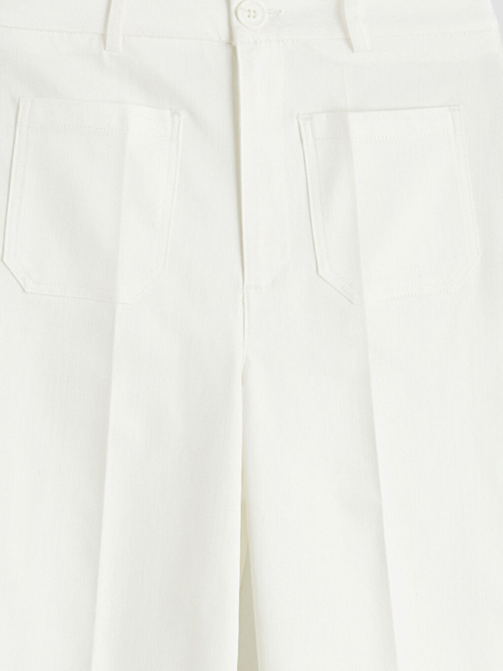 Woman ECRU Trousers-5