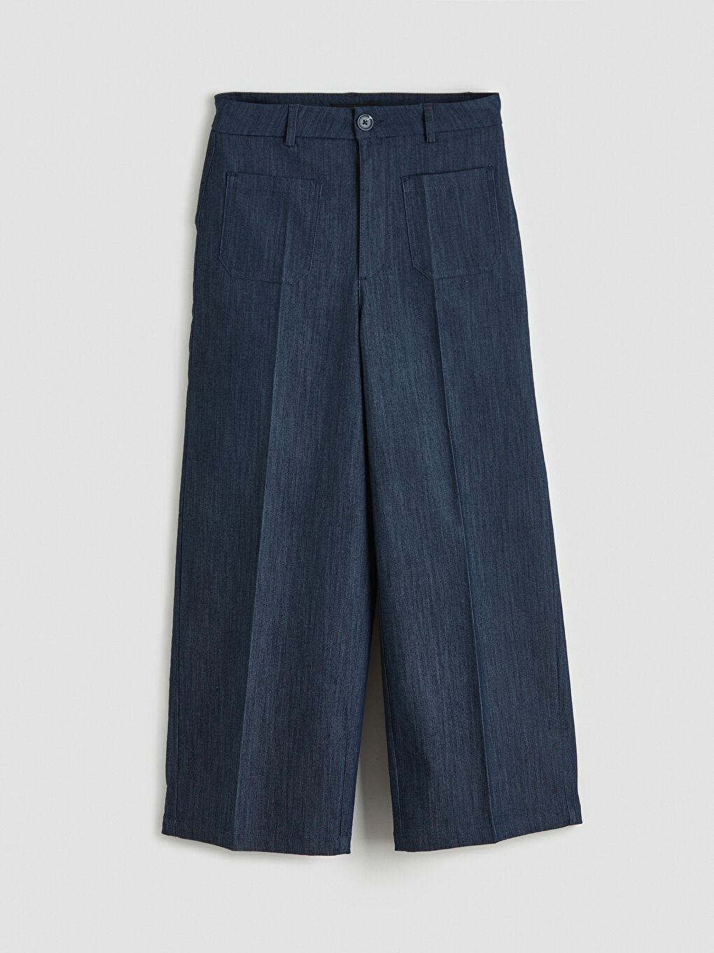 Ψηλόμεσο Φαρδιάς Γραμμής Παντελόνι για γυναίκες-4