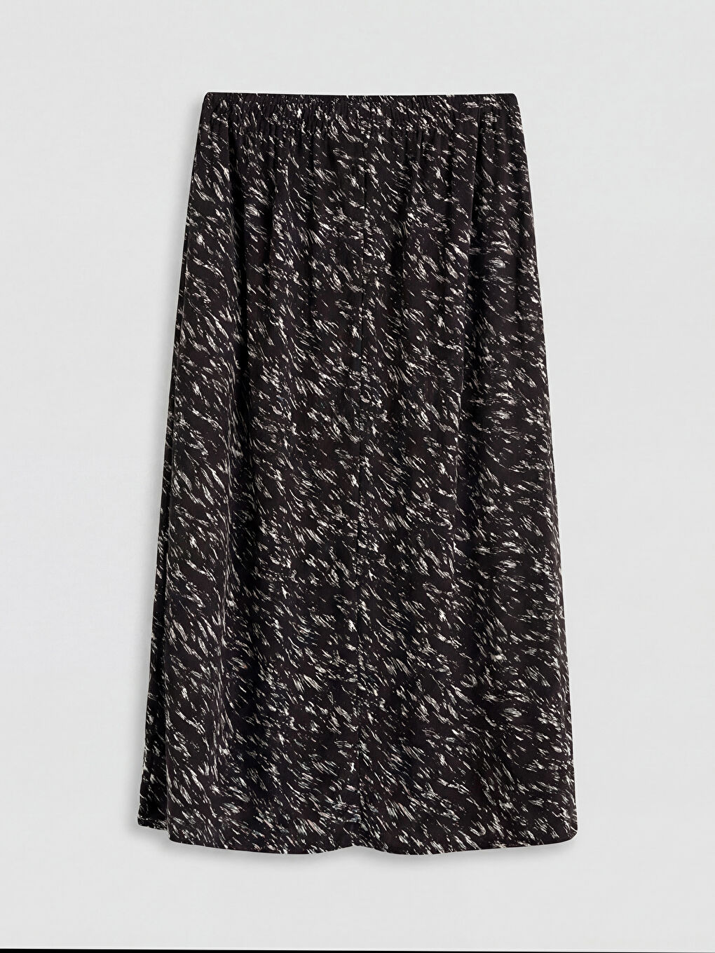 Siyah Beli Lastikli Desenli Belmando Kloş Etek	-1