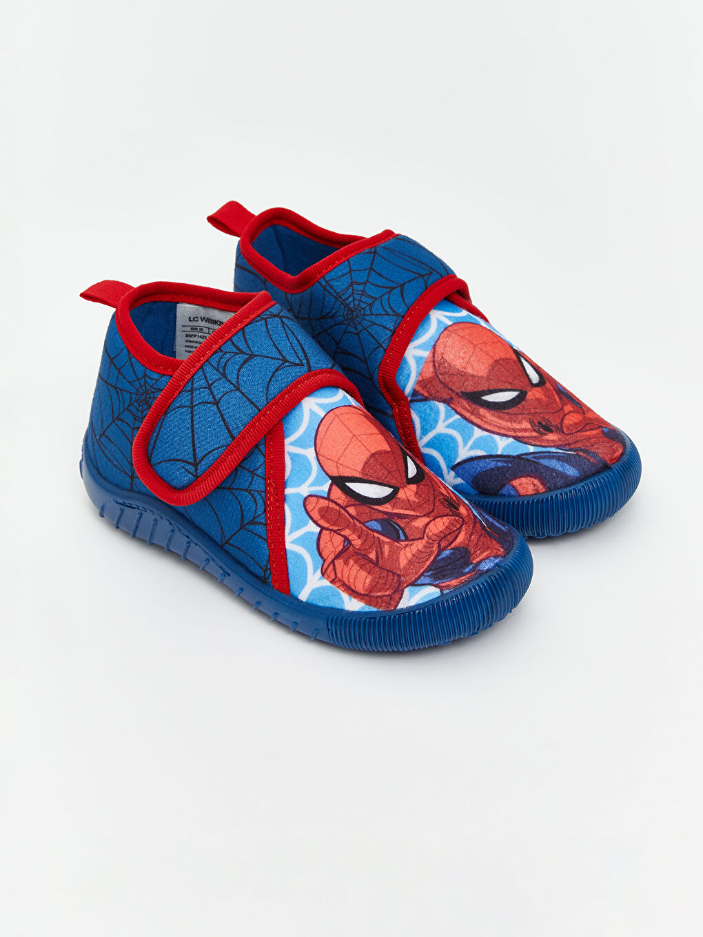 Mavi Spider-Man Baskılı Erkek Bebek Panduf