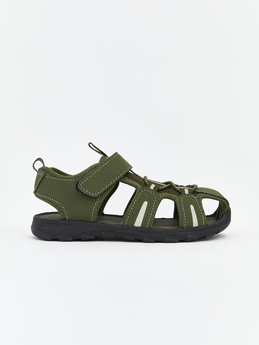 Ілмекті және жапсырмалы бекітпелі сәби ұлдарға арналған сандалдар-1