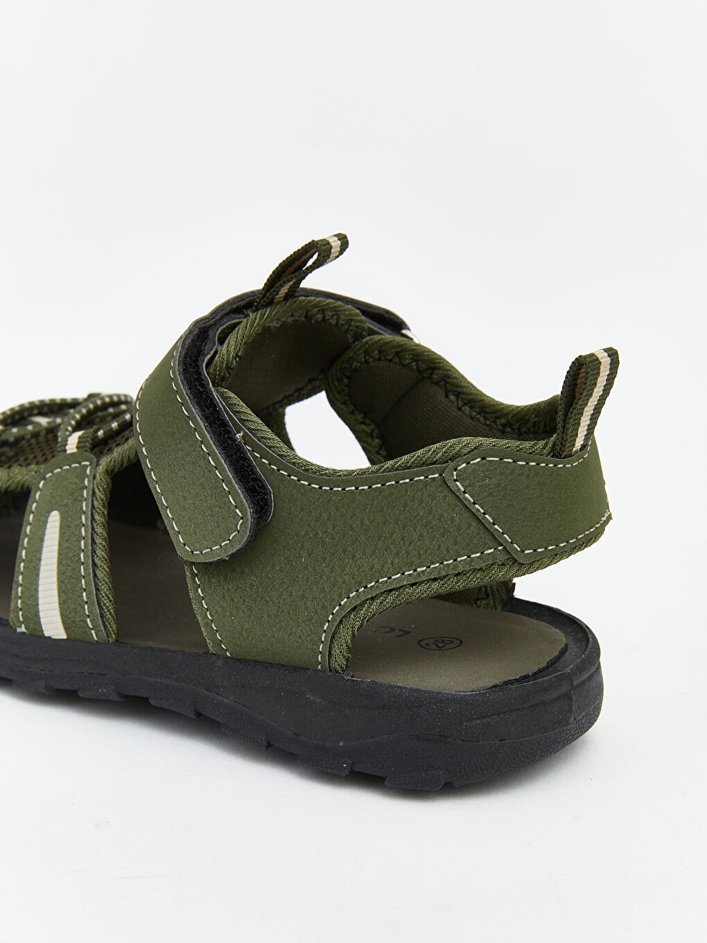 Ілмекті және жапсырмалы бекітпелі сәби ұлдарға арналған сандалдар-4