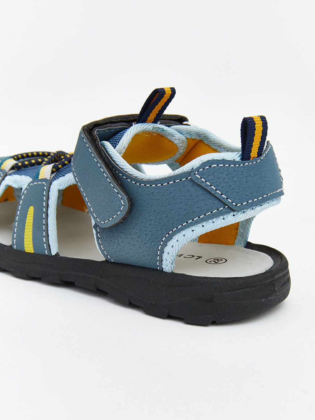 Ілмекті және жапсырмалы бекітпелі сәби ұлдарға арналған сандалдар-4