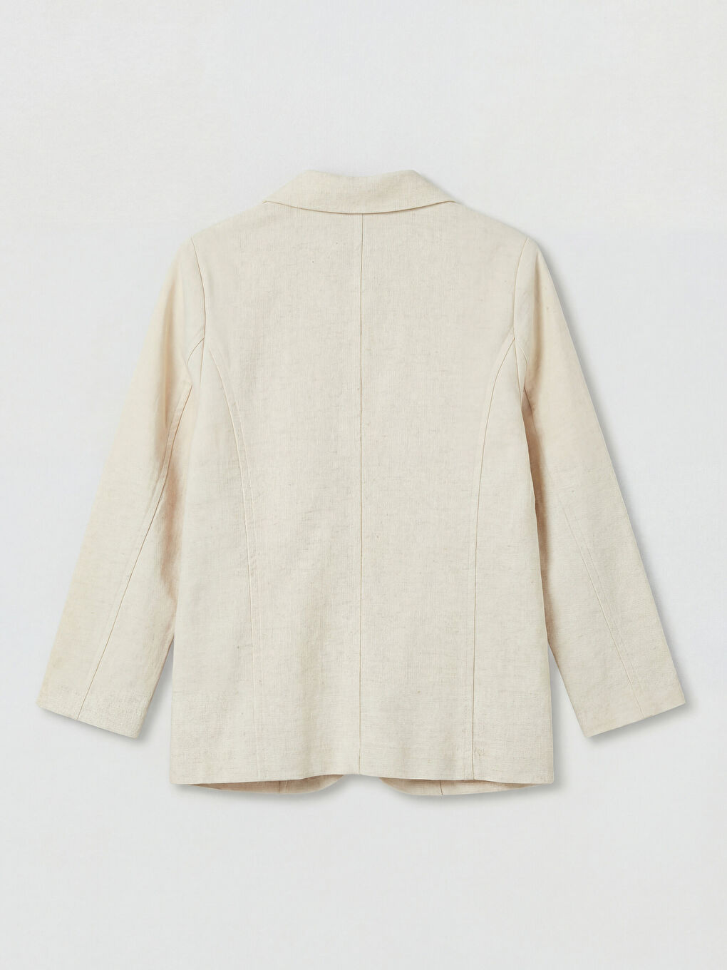 Bej Keten Karışımlı Erkek Çocuk Blazer Ceket-1