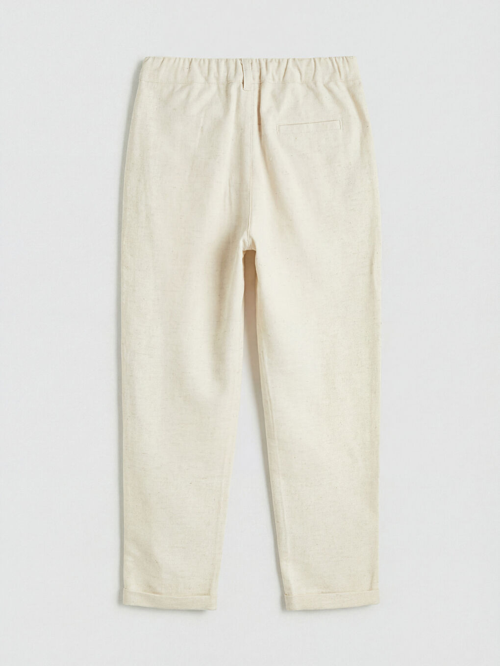 Bej Keten Karışımlı Erkek Çocuk Takım Elbise-6