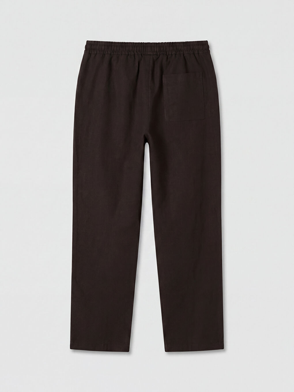 Kahverengi Regular Fit Erkek Keten Görünümlü Pantolon-1