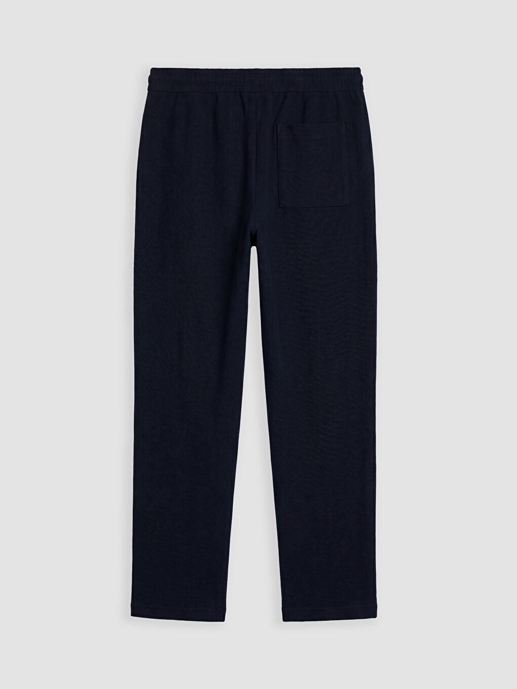 Lacivert Regular Fit Erkek Keten Görünümlü Pantolon-1