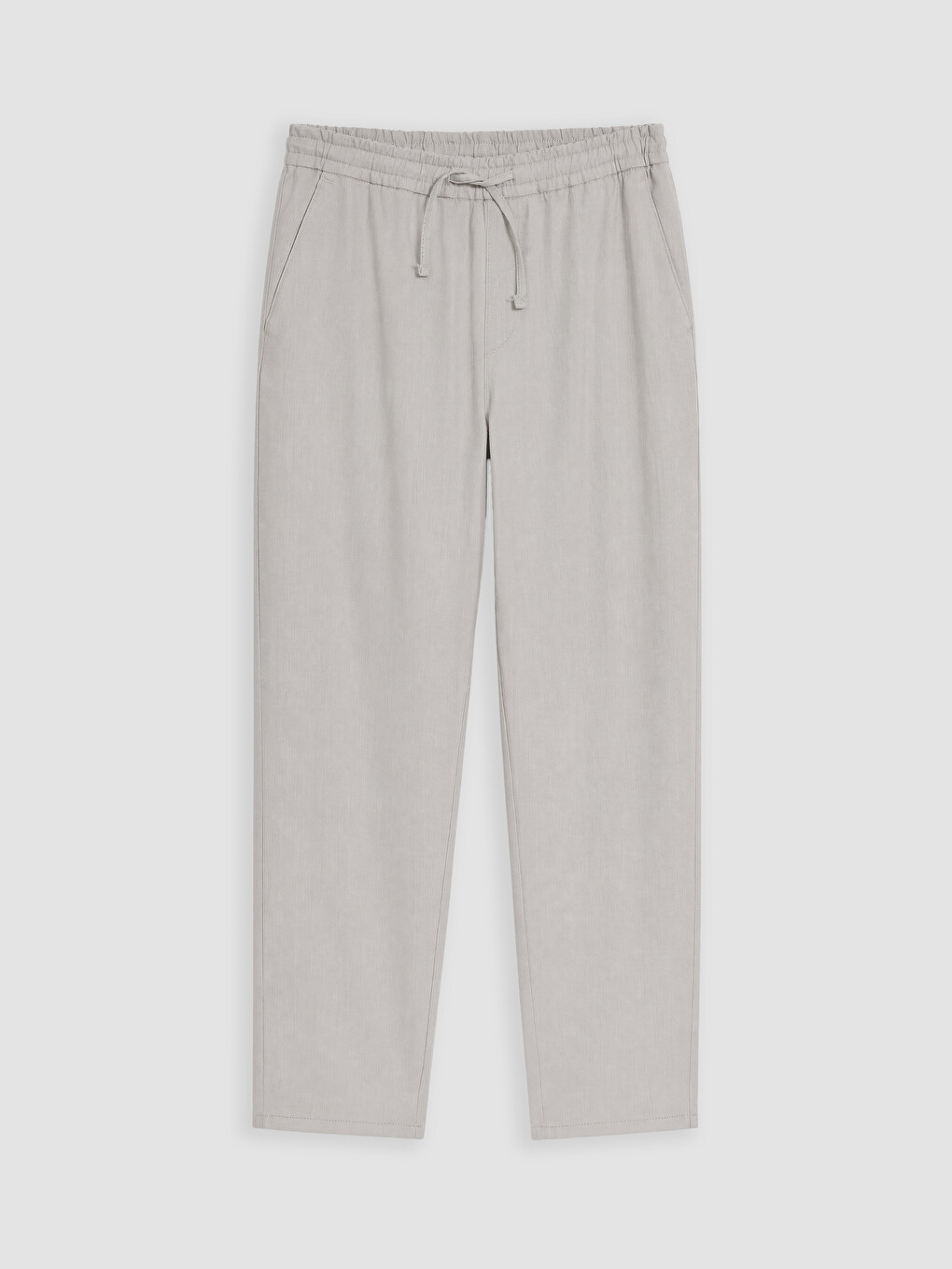 Bej Regular Fit Erkek Keten Görünümlü Pantolon