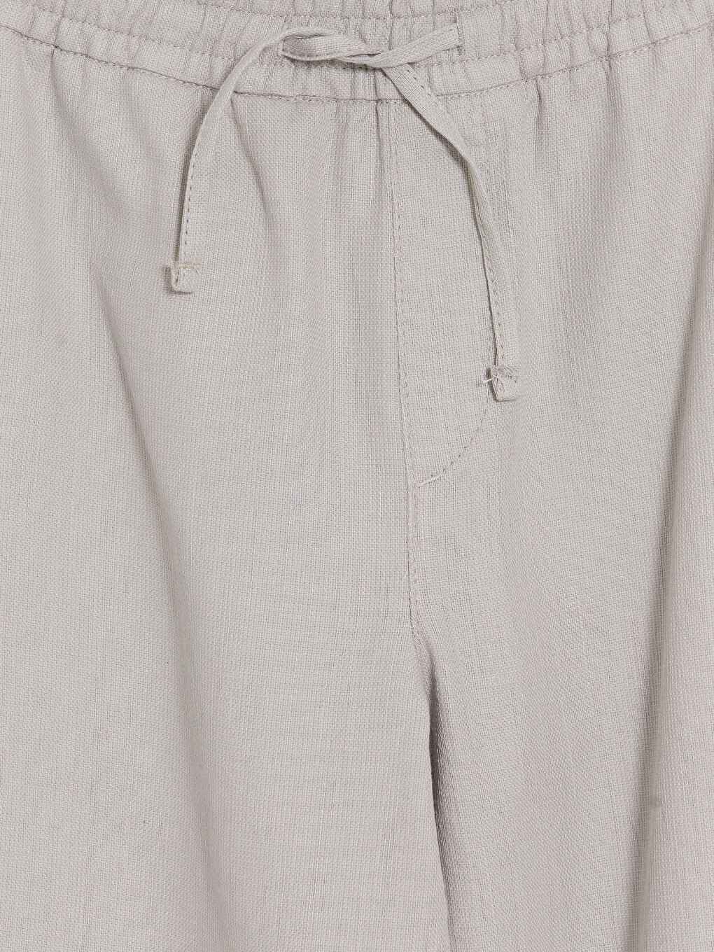 Bej Regular Fit Erkek Keten Görünümlü Pantolon-1