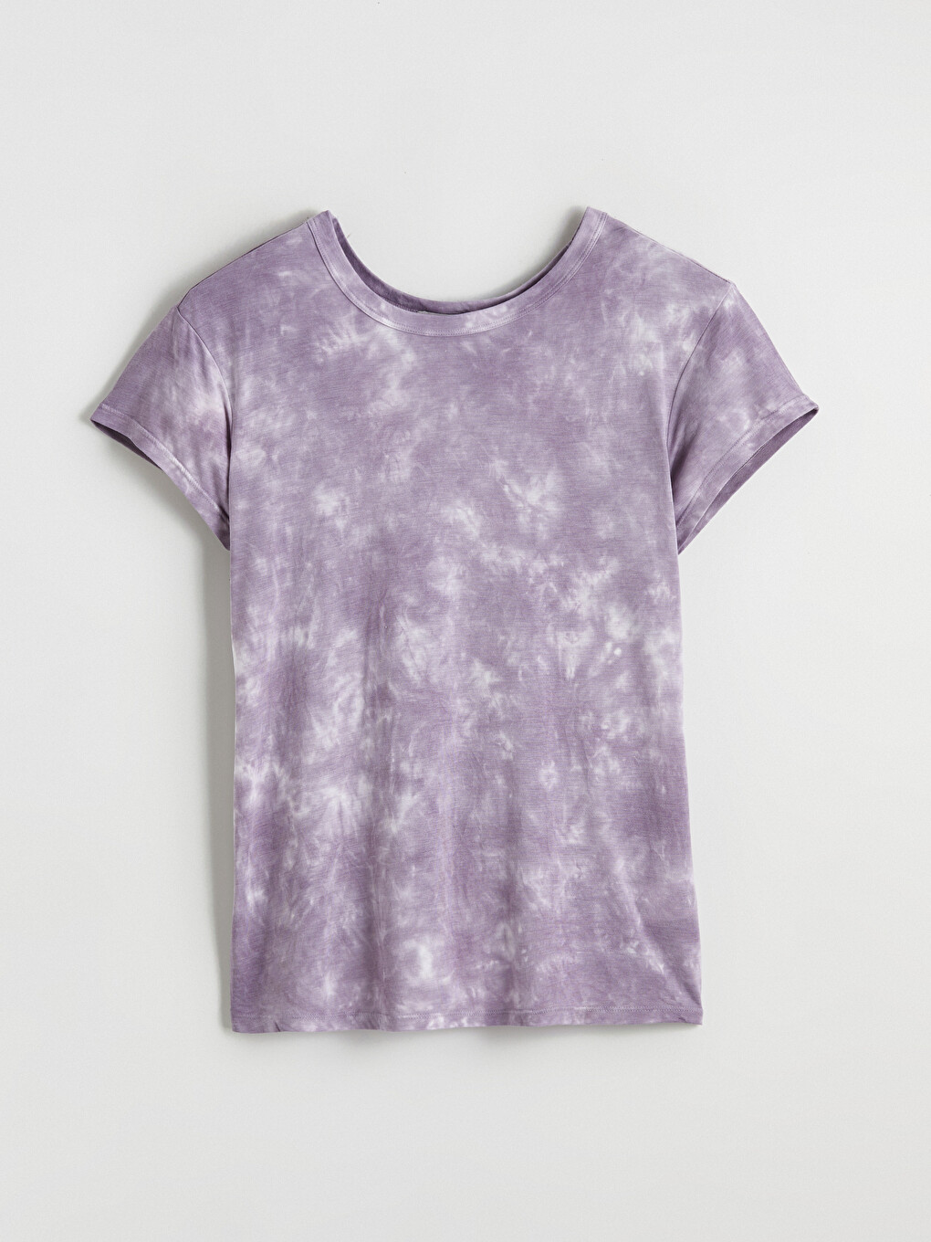 Маица Со Округол Врат, Тај-дај Дезен За Жени-4