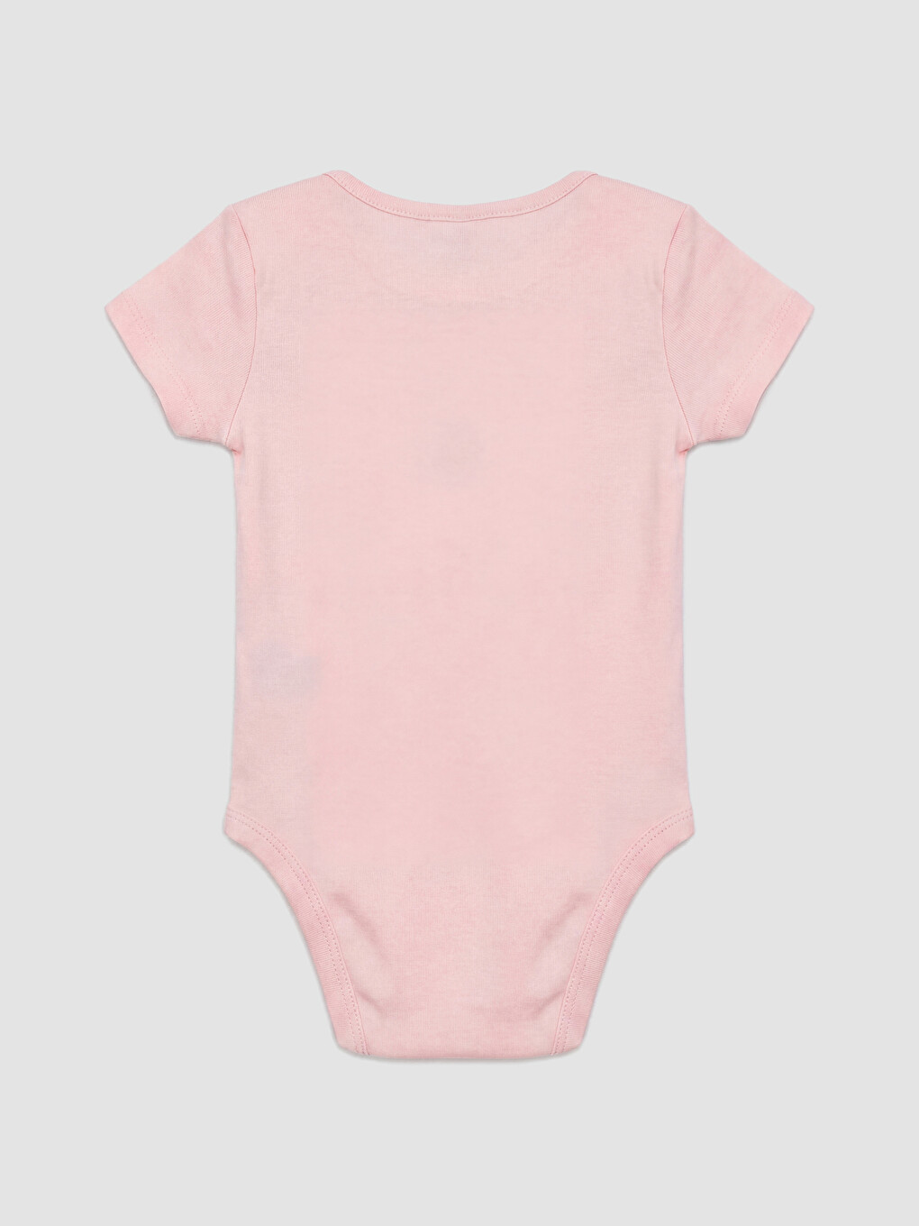 Pembe Bisiklet Yaka Kız Bebek Çıtçıtlı Body-1