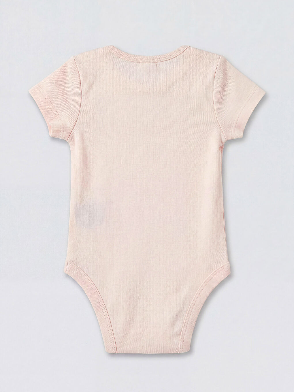 Ekru 2'li Bisiklet Yaka Kız Bebek Çıtçıtlı Body-2