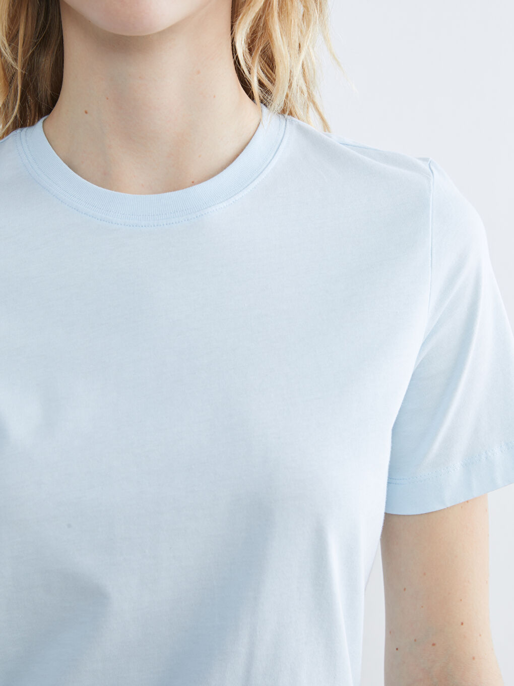 Mavi Bisiklet Yaka Kadın Tişört-2