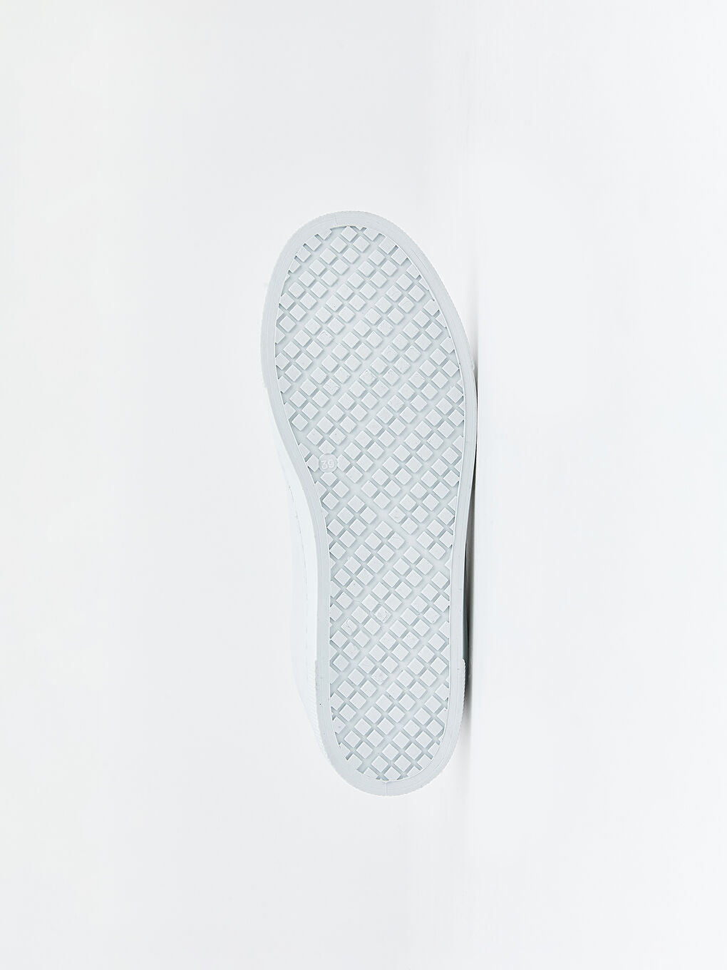 Beyaz Deri Görünümlü Kadın Spor Ayakkabı-3