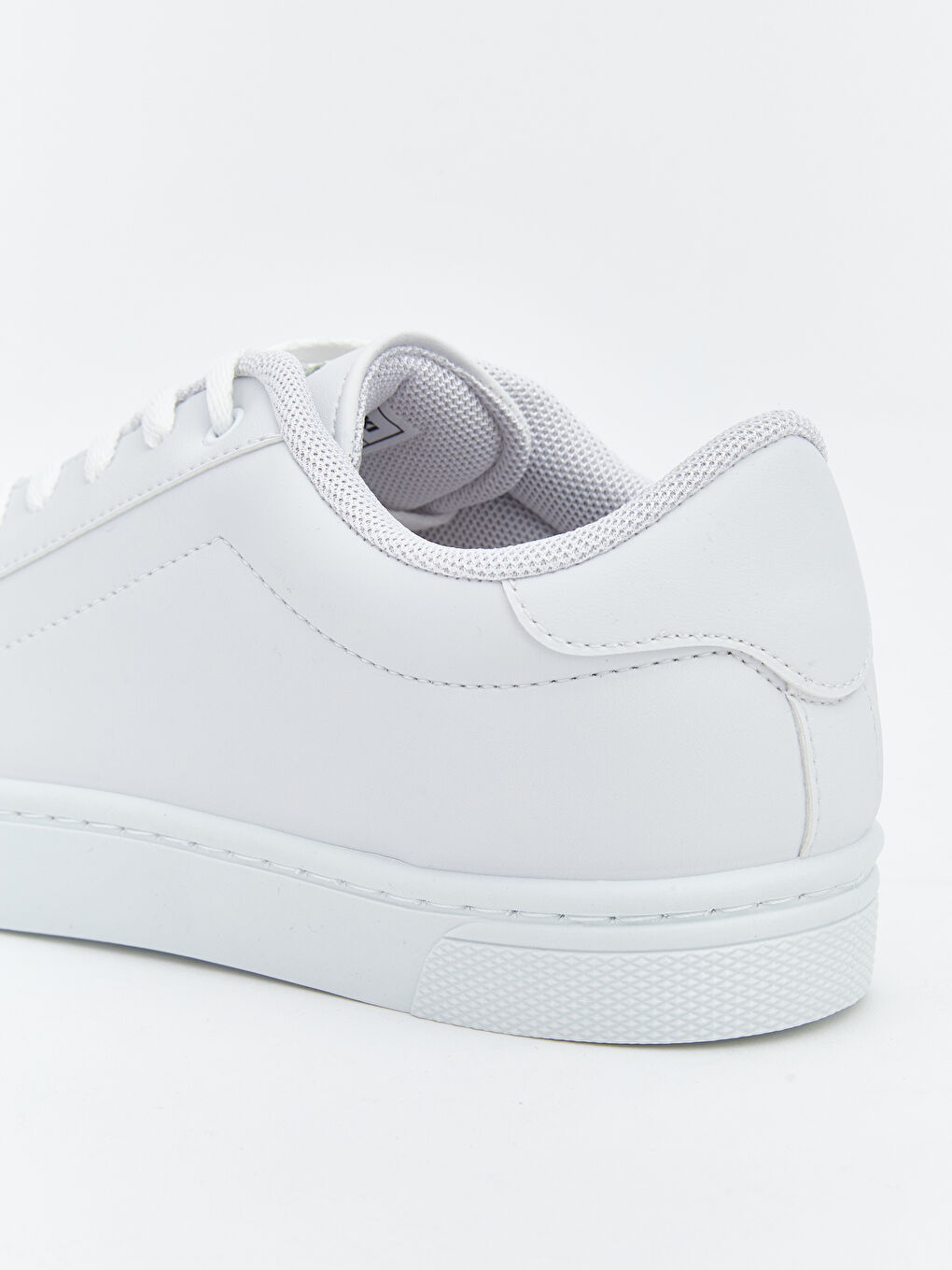 Beyaz Deri Görünümlü Kadın Spor Ayakkabı-4