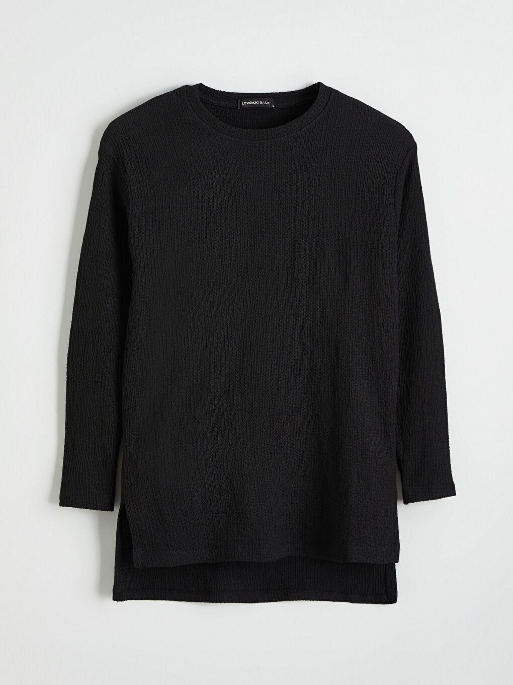 Crew Neck Textured Women's Tunic-4