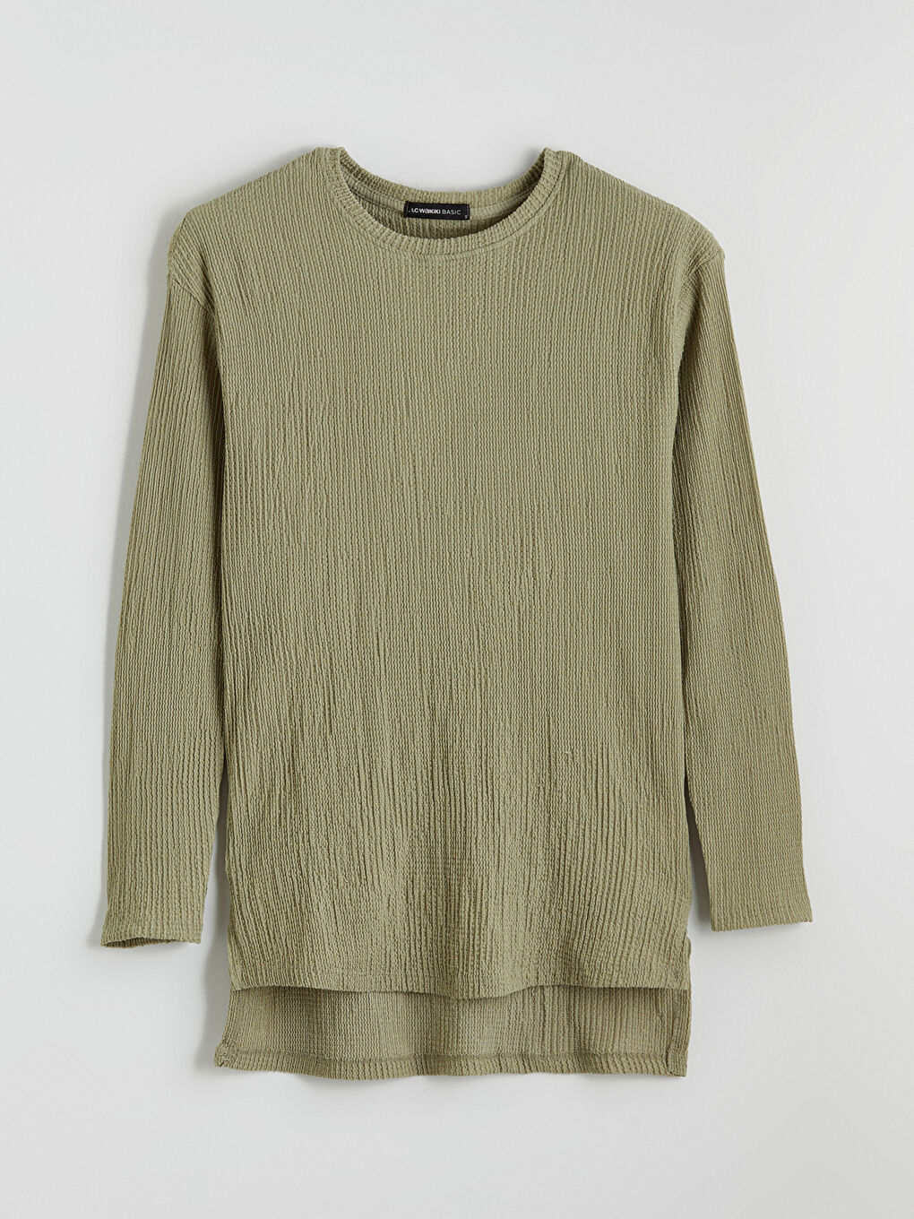 Crew Neck Textured Women's Tunic-3