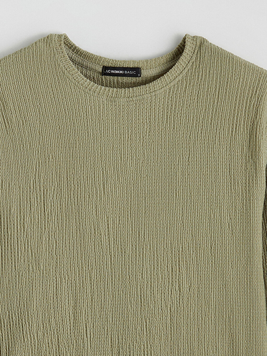 Crew Neck Textured Women's Tunic-4