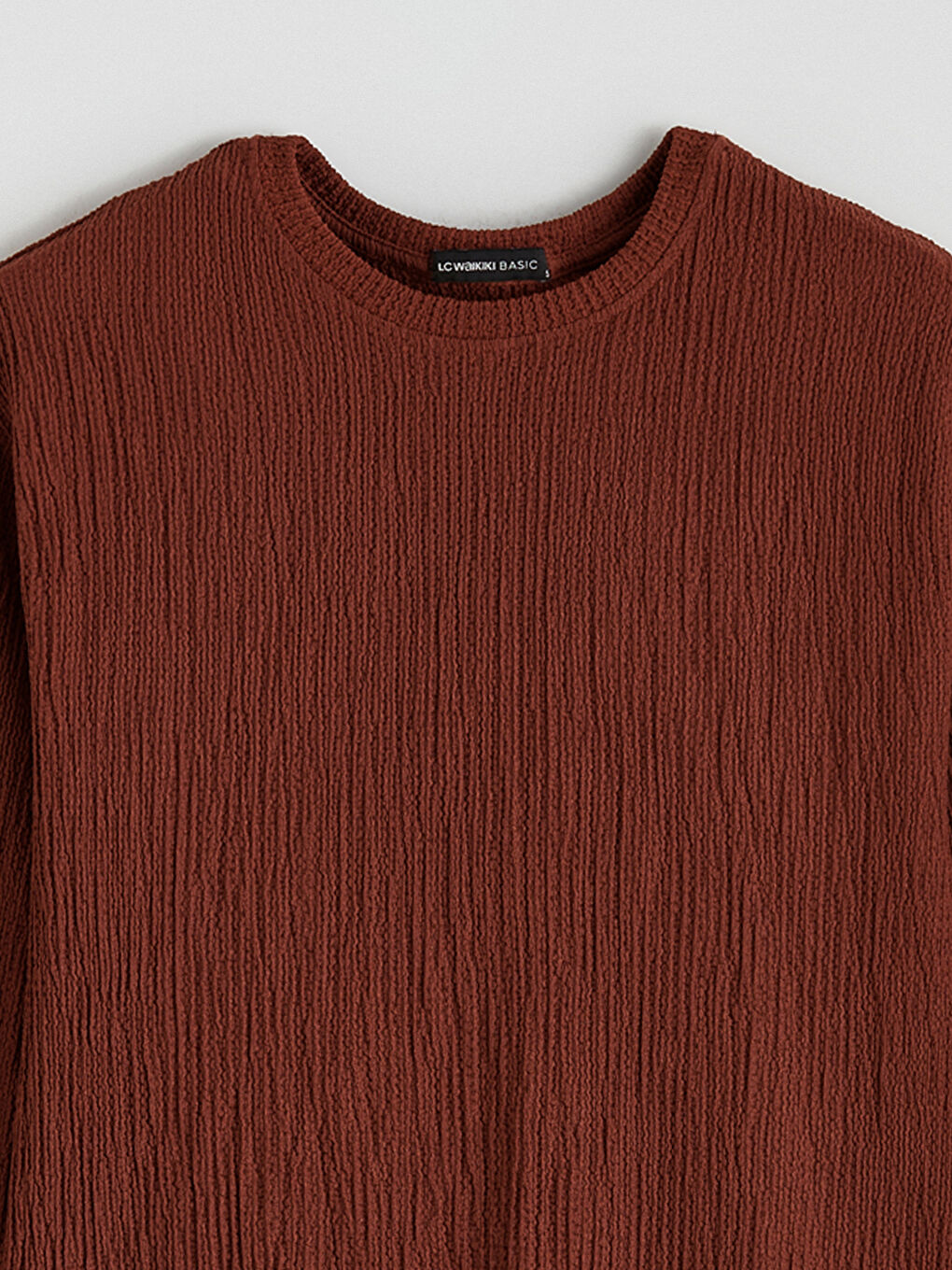 Crew Neck Textured Women's Tunic-5