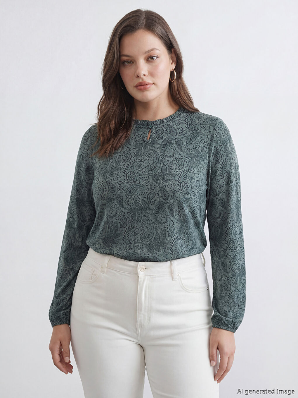 Woman GREEN Blouse-1