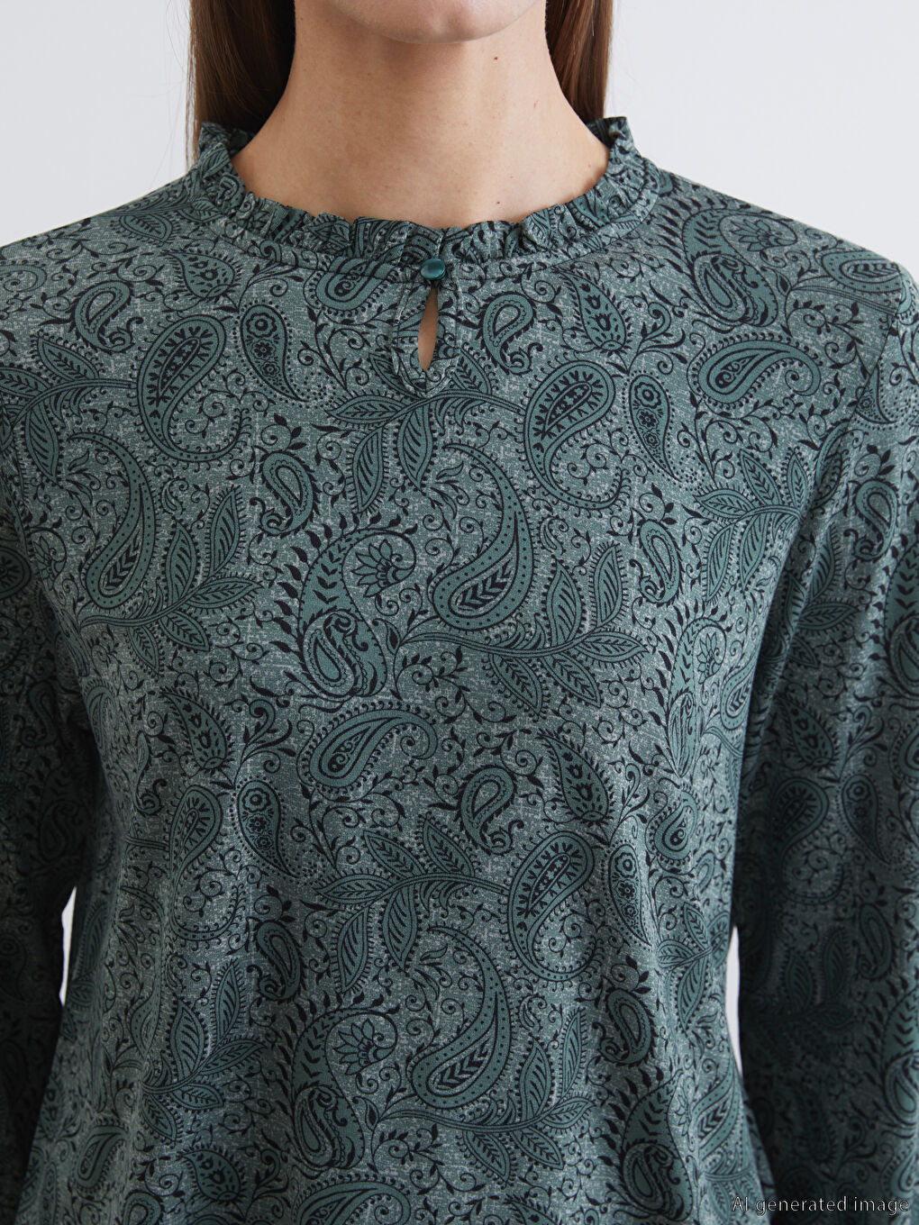 Woman GREEN Blouse-5