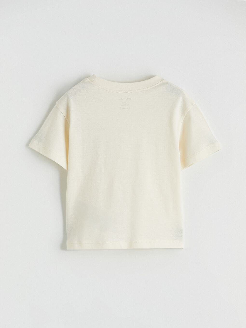 Ekru Erkek Bebek Baskılı Tişört ve Şort-3