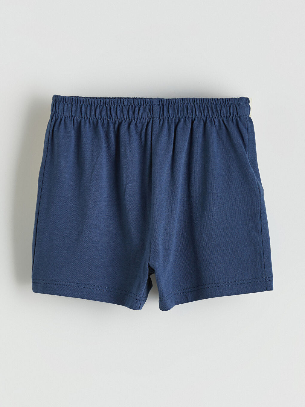 Ekru Erkek Bebek Baskılı Tişört ve Şort-4