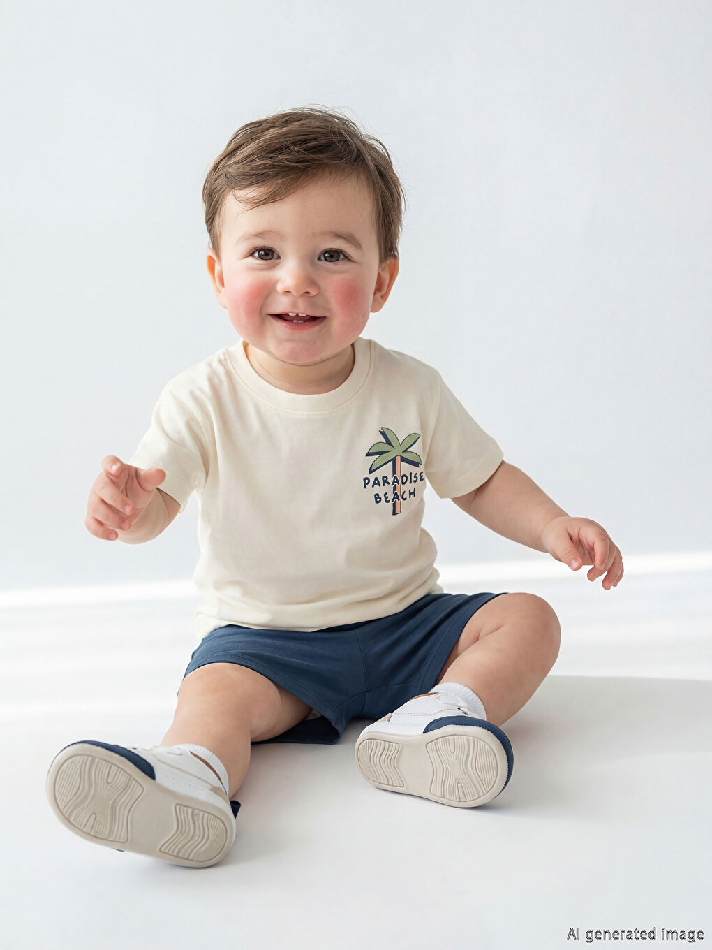 Baby Boy ECRU Set-1