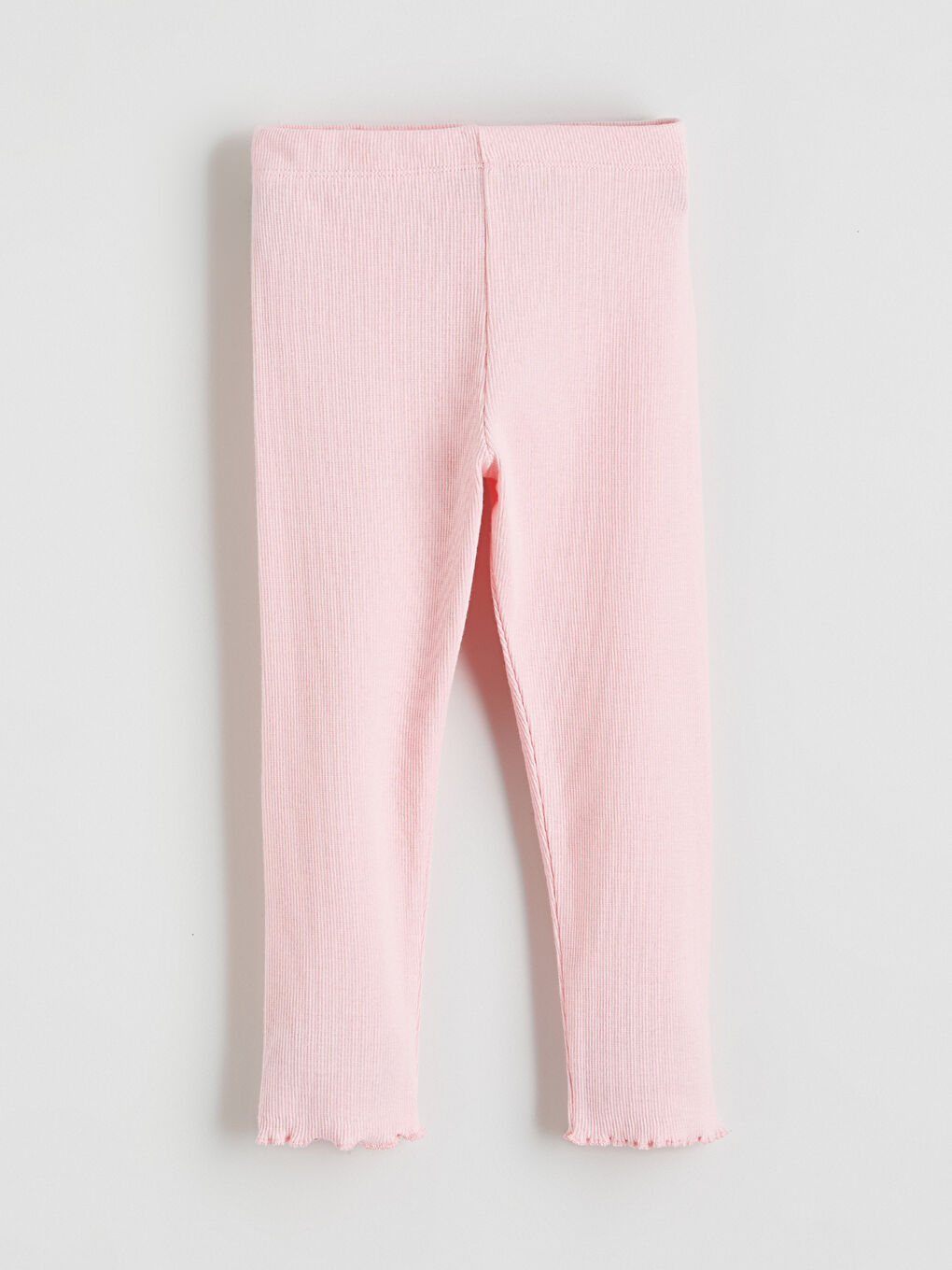 Ekru Beli Lastikli Çiçekli Kız Çocuk Tayt 2'li-4