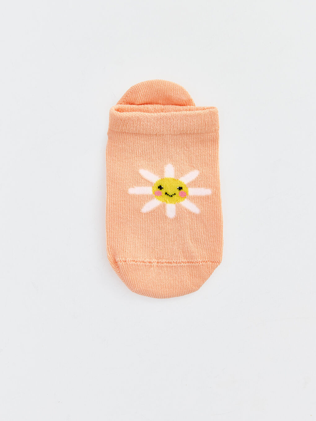 Pembe Desenli Kız Çocuk Patik Çorap 5'li-2