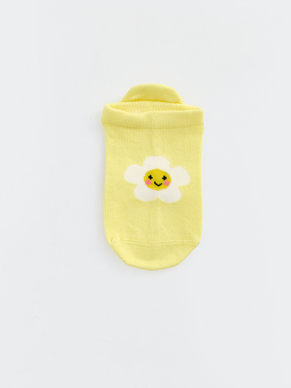 Pembe Desenli Kız Çocuk Patik Çorap 5'li-5