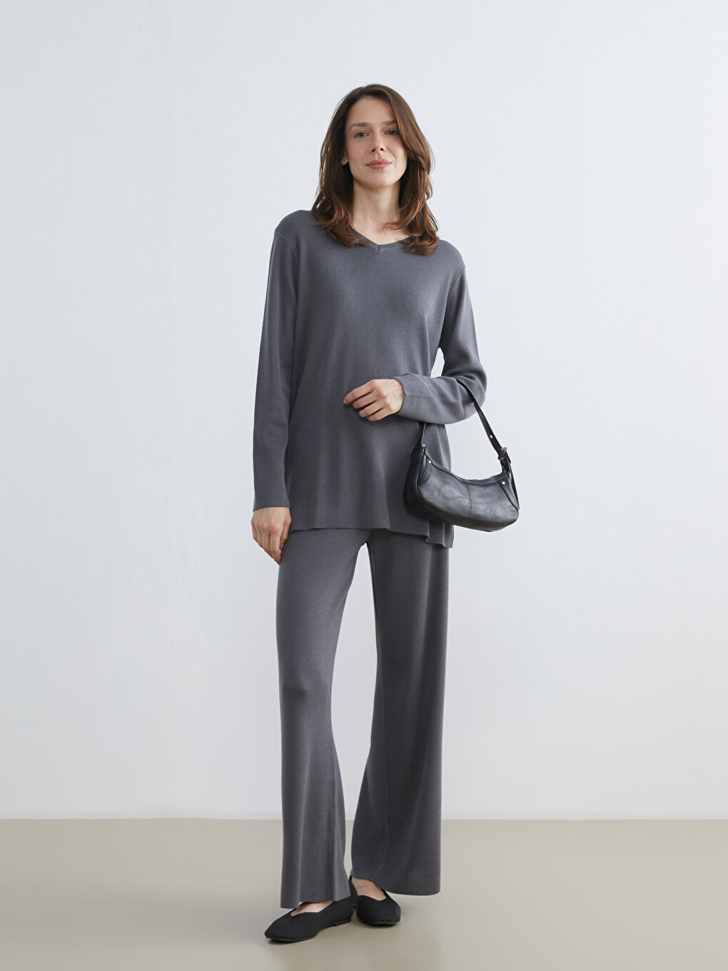 Pulover GRI Femeie-1