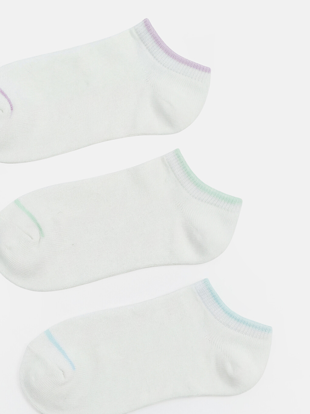 Girl Lilac Trainer Socks-1